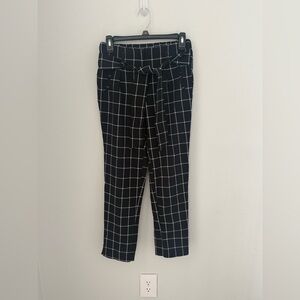 Like an Angel Black and White Plaid Trouser Pants Size Small
